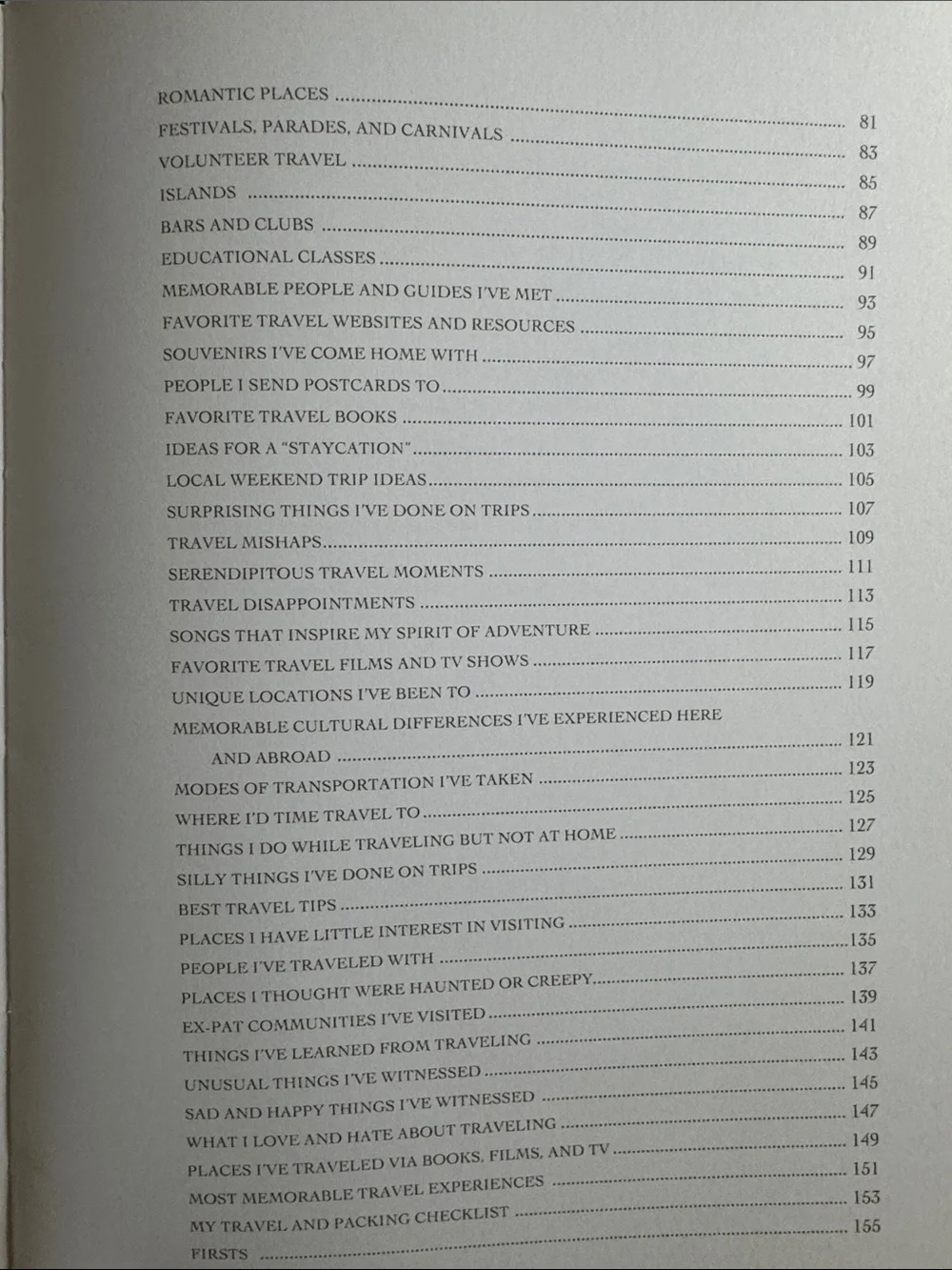 Travel Listology Journal • Exploring The World In Lists Book NEW